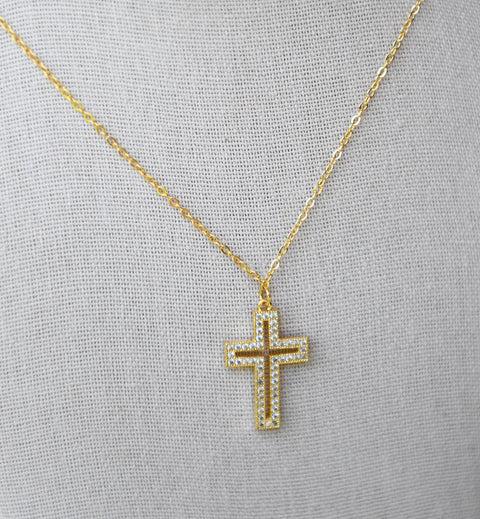 Collar Cruz Brillantes