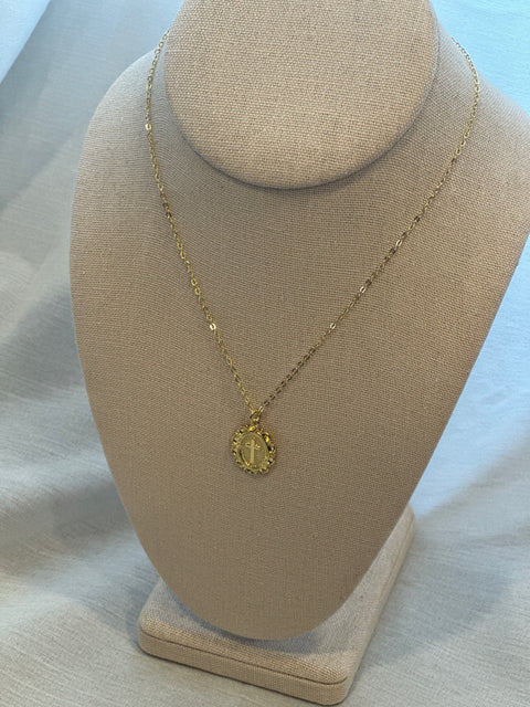 Collar virgen dorado