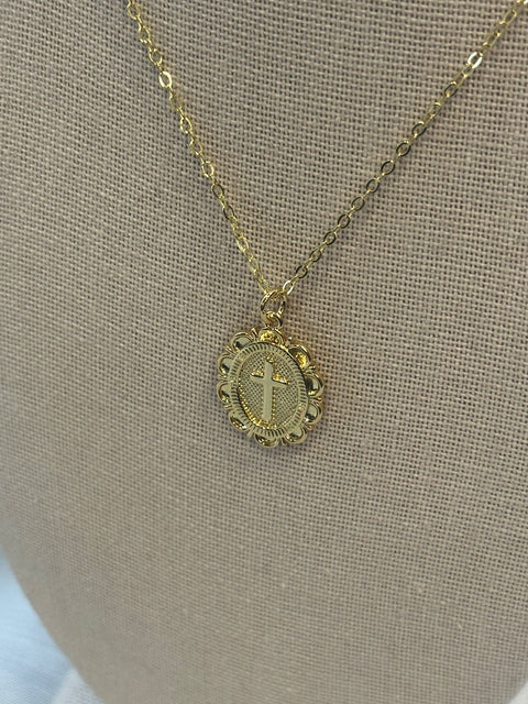 Collar virgen dorado