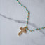 Collar Cruz Brillantes Cadena Celeste