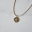 Collar Virgen Cuerito Beige