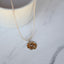 Collar Virgen Cuerito Beige