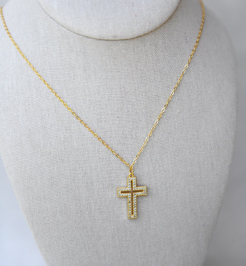 Collar Cruz Brillantes