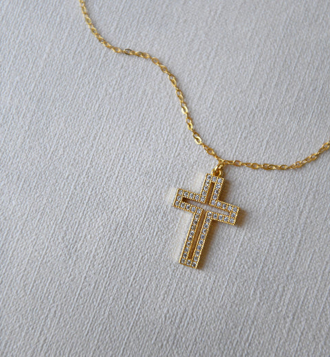 Collar Cruz Brillantes
