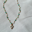 Collar Cruz Nacar Cadena Verde