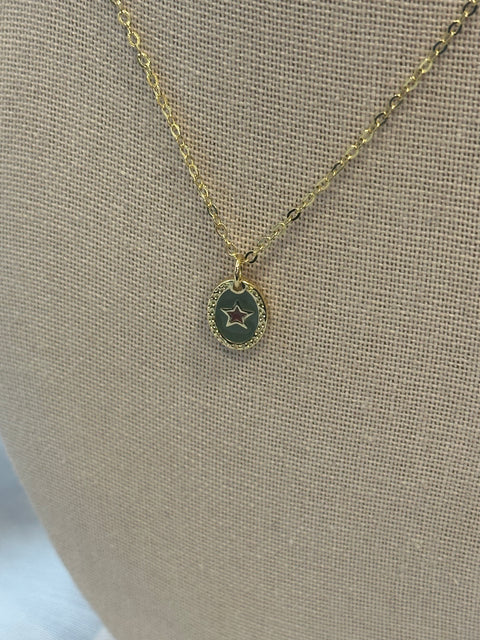 Collar estrella verde con bureo