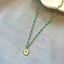 Collar estrella blanco con verde agua
