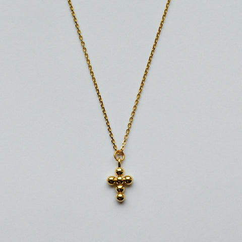 Collar Cruz Pelotitas